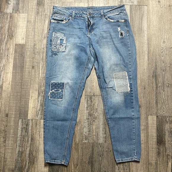 True Craft Patchwork Jeans - Picture 1 of 8